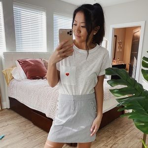 J. Crew Seersucker Skirt